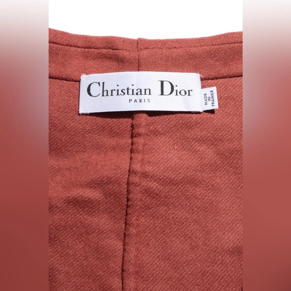 Dior Rust Wool & Rabbit Hair Jacket (FR 36 / US 4)